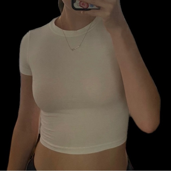 H&M Tops - White Baby Tee